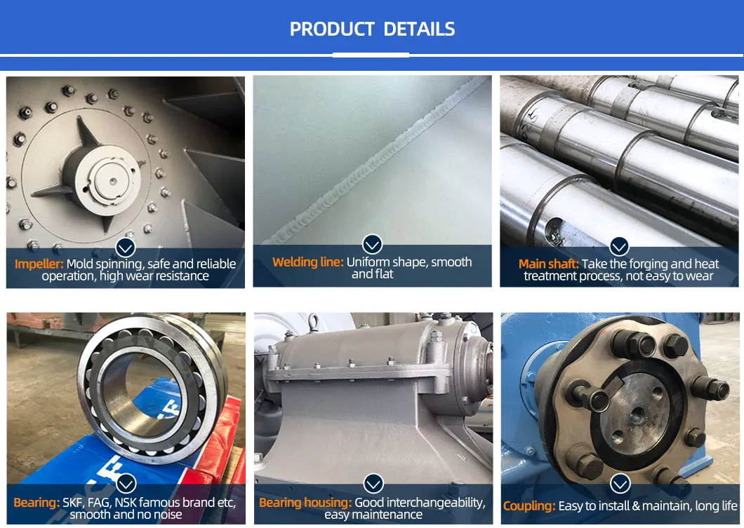 5-12 serii elektryczny piec łukowy oczyszczanie spalin wentylator odśrodkowy wentylator indukowany wentylator 1